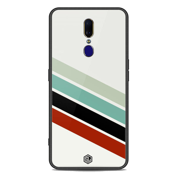 Retro Stripes Series Soft Phone Case - Premium Glass Case - Oppo F11