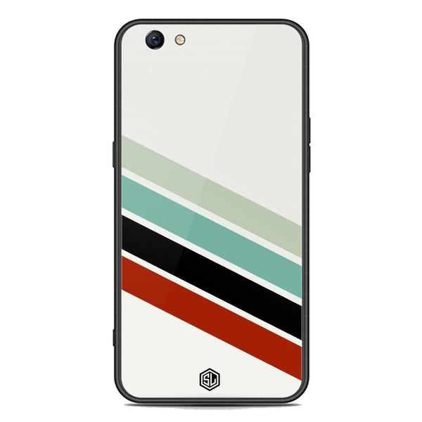 Retro Stripes Series Soft Phone Case - Premium Glass Case - Oppo F3 Plus