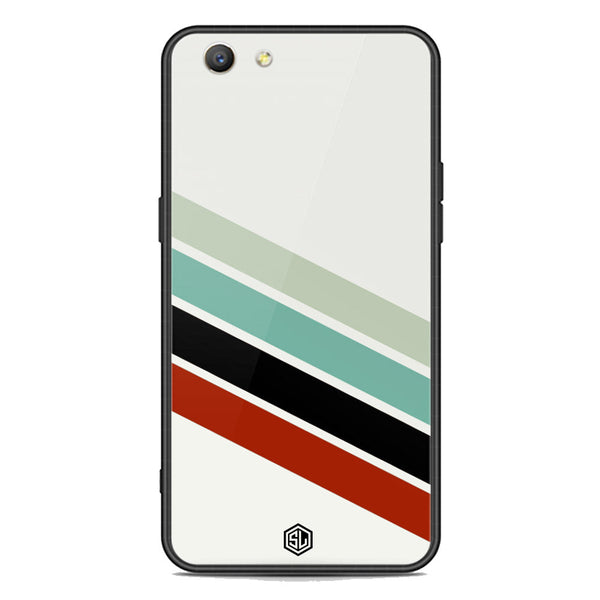 Retro Stripes Series Soft Phone Case - Premium Glass Case - Oppo F1S