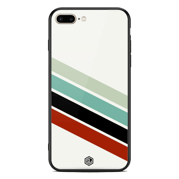 Retro Stripes Series Soft Phone Case - Premium Glass Case - iPhone 8 Plus / 7 Plus