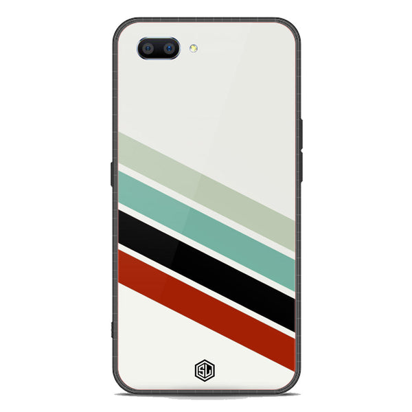 Retro Stripes Series Soft Phone Case - Premium Glass Case - Oppo A12e