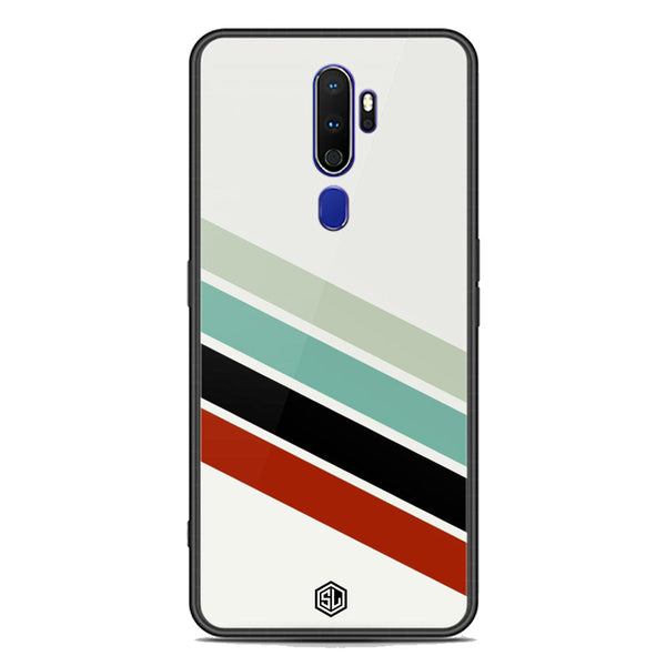 Retro Stripes Series Soft Phone Case - Premium Glass Case - Oppo A9 2020