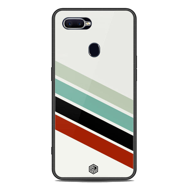 Retro Stripes Series Soft Phone Case - Premium Glass Case - Oppo A7x