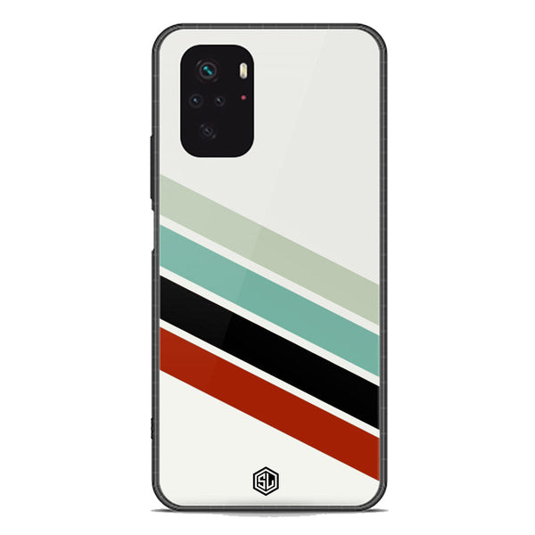 Retro Stripes Series Soft Phone Case - Premium Glass Case - Xiaomi Redmi Note 10 4G