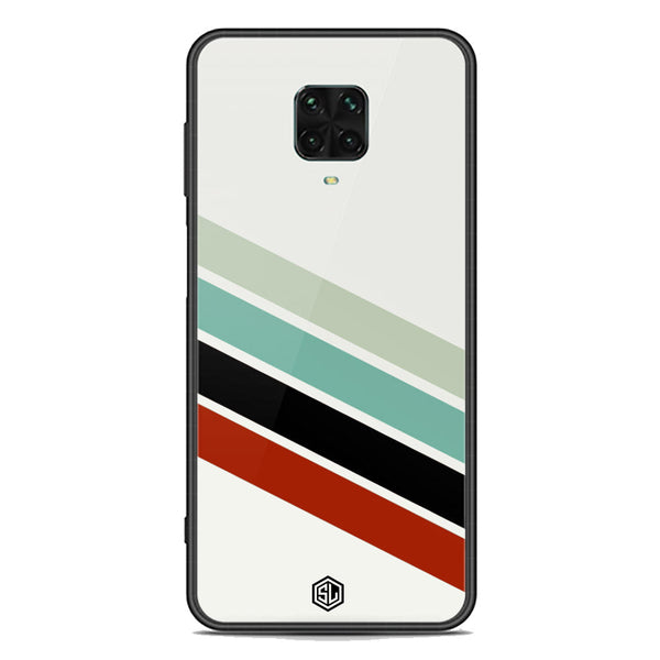 Retro Stripes Series Soft Phone Case - Premium Glass Case - Xiaomi Redmi Note 9 Pro