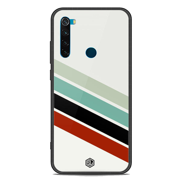Retro Stripes Series Soft Phone Case - Premium Glass Case - Xiaomi Redmi Note 8 2021