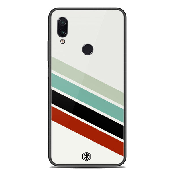 Retro Stripes Series Soft Phone Case - Premium Glass Case - Xiaomi Redmi Note 7 Pro
