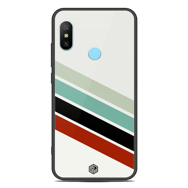 Retro Stripes Series Soft Phone Case - Premium Glass Case - Xiaomi Redmi Note 6 Pro