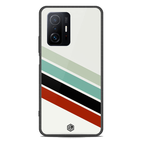 Retro Stripes Series Soft Phone Case - Premium Glass Case - Xiaomi 11T Pro
