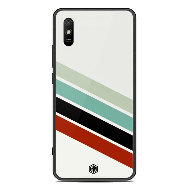 Retro Stripes Series Soft Phone Case - Premium Glass Case - Xiaomi Redmi 9A