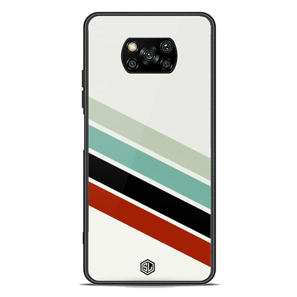 Retro Stripes Series Soft Phone Case - Premium Glass Case - Xiaomi Poco X3
