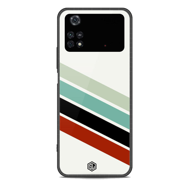 Retro Stripes Series Soft Phone Case - Premium Glass Case - Xiaomi Poco M4 Pro 5G