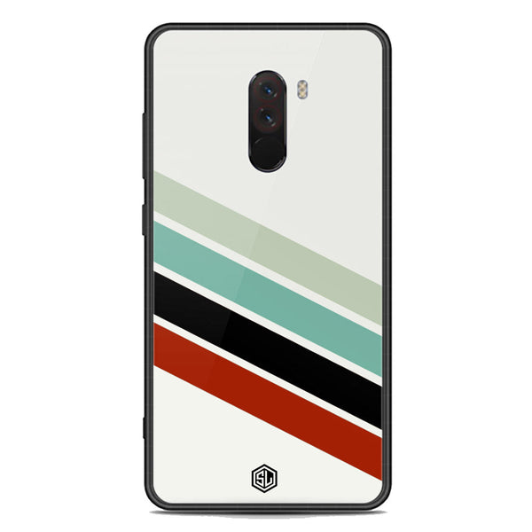 Retro Stripes Series Soft Phone Case - Premium Glass Case - Xiaomi Pocophone F1