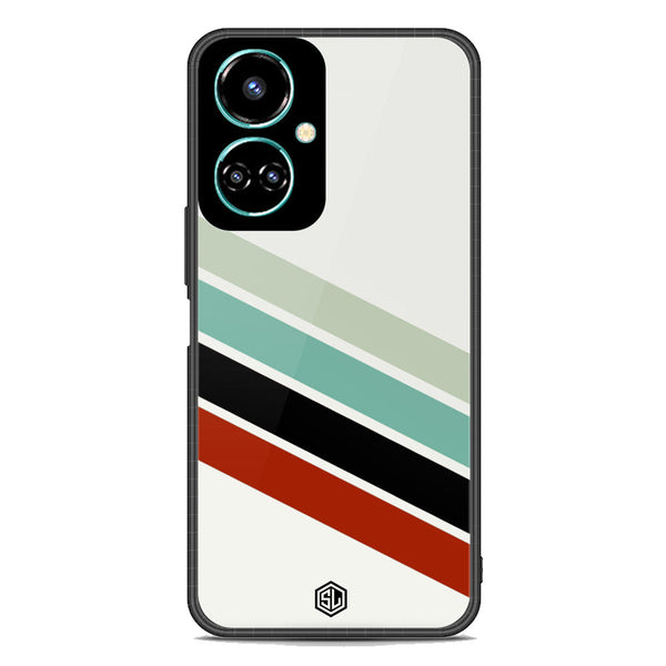 Retro Stripes Series Soft Phone Case - Premium Glass Case - Tecno Camon 19