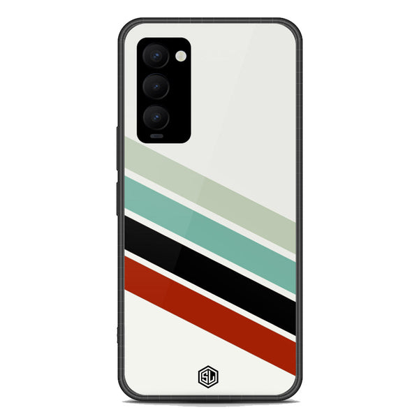 Retro Stripes Series Soft Phone Case - Premium Glass Case - Tecno Camon 18 Premier