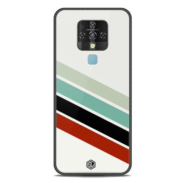 Retro Stripes Series Soft Phone Case - Premium Glass Case - Tecno Camon 16