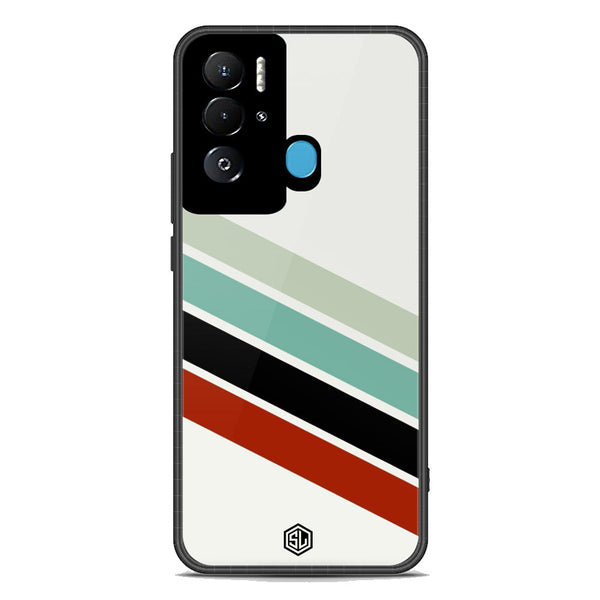 Retro Stripes Series Soft Phone Case - Premium Glass Case - Tecno Pova Neo
