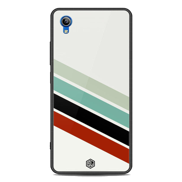 Retro Stripes Series Soft Phone Case - Premium Glass Case - Vivo Y91i