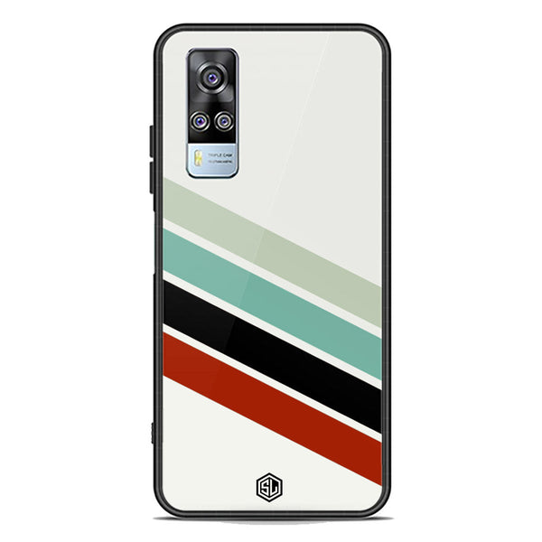 Retro Stripes Series Soft Phone Case - Premium Glass Case - Vivo Y51 (2020 December)