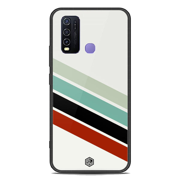 Retro Stripes Series Soft Phone Case - Premium Glass Case - Vivo Y50