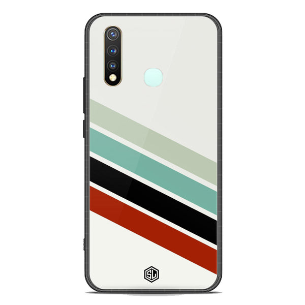 Retro Stripes Series Soft Phone Case - Premium Glass Case - Vivo Y19