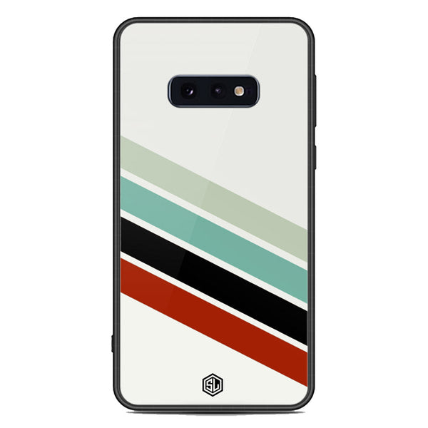 Retro Stripes Series Soft Phone Case - Premium Glass Case - Samsung Galaxy S10e