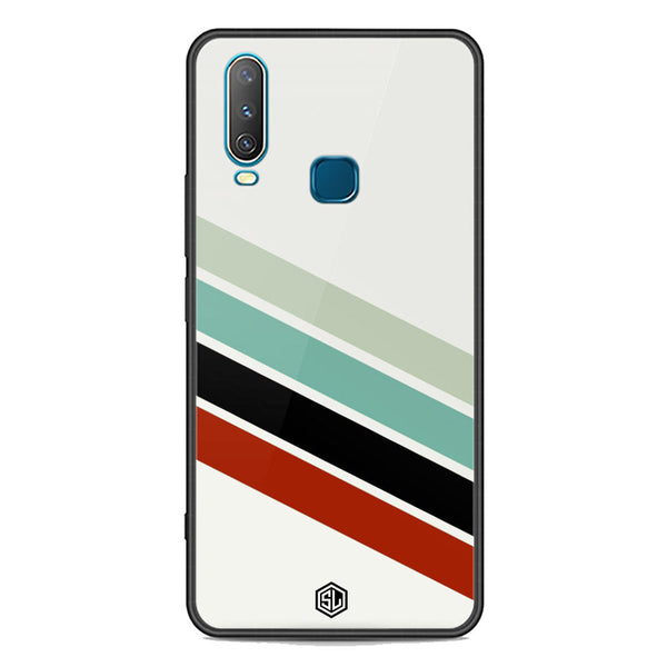Retro Stripes Series Soft Phone Case - Premium Glass Case - Vivo Y17