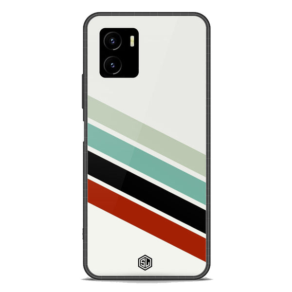 Retro Stripes Series Soft Phone Case - Premium Glass Case - Vivo Y15c