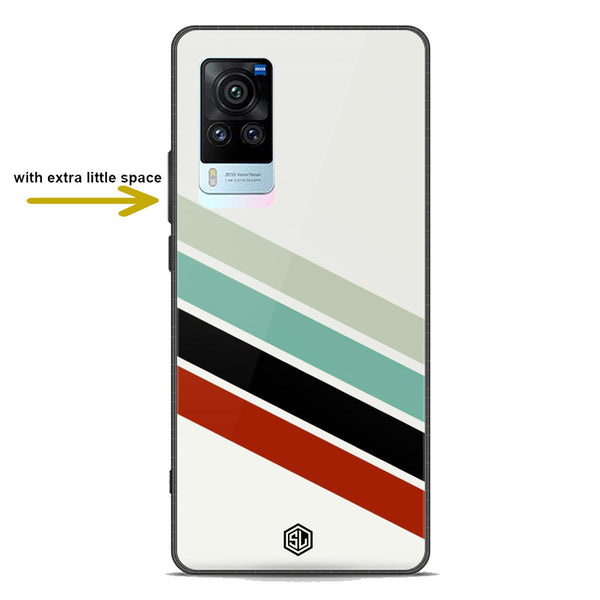 Retro Stripes Series Soft Phone Case - Premium Glass Case - Vivo X60