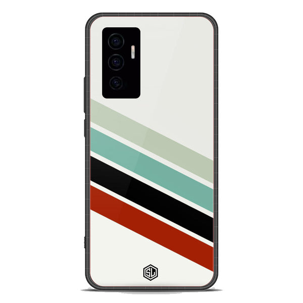 Retro Stripes Series Soft Phone Case - Premium Glass Case - Vivo V23e