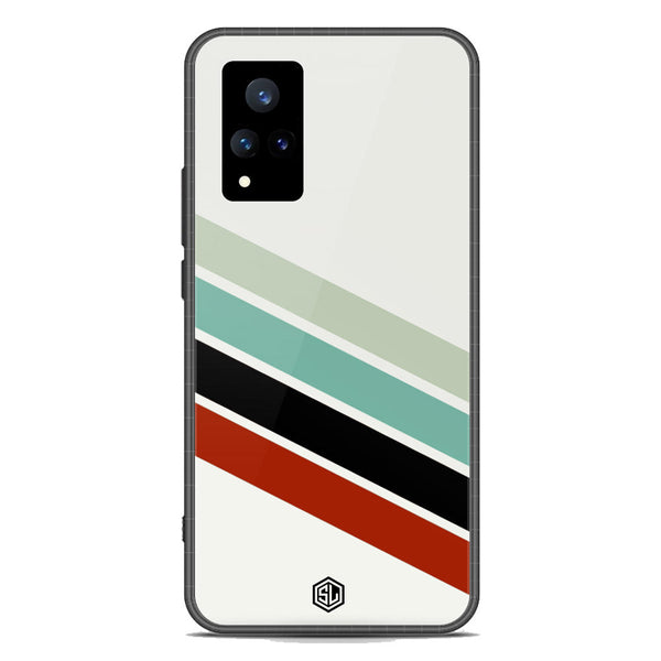 Retro Stripes Series Soft Phone Case - Premium Glass Case - Vivo V21