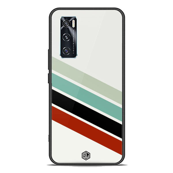Retro Stripes Series Soft Phone Case - Premium Glass Case - Vivo V20 SE