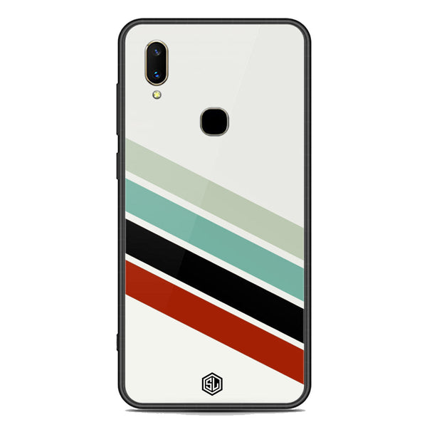 Retro Stripes Series Soft Phone Case - Premium Glass Case - Vivo V11 Pro