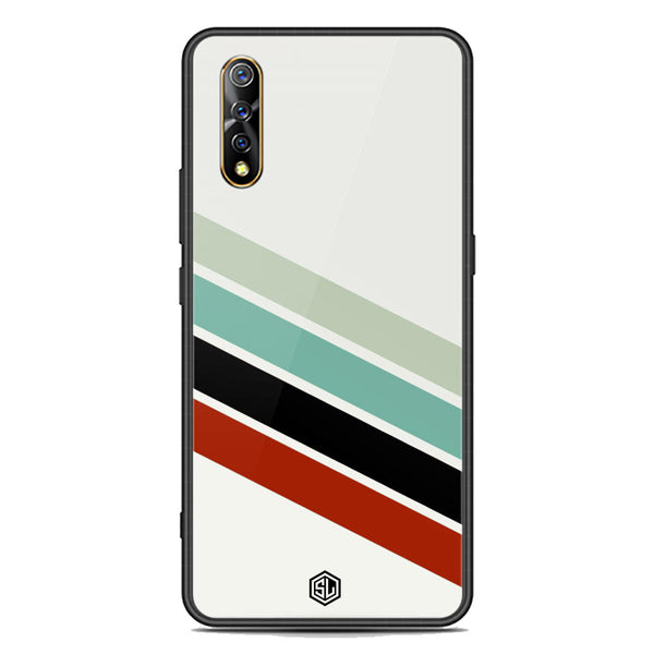 Retro Stripes Series Soft Phone Case - Premium Glass Case - Vivo S1