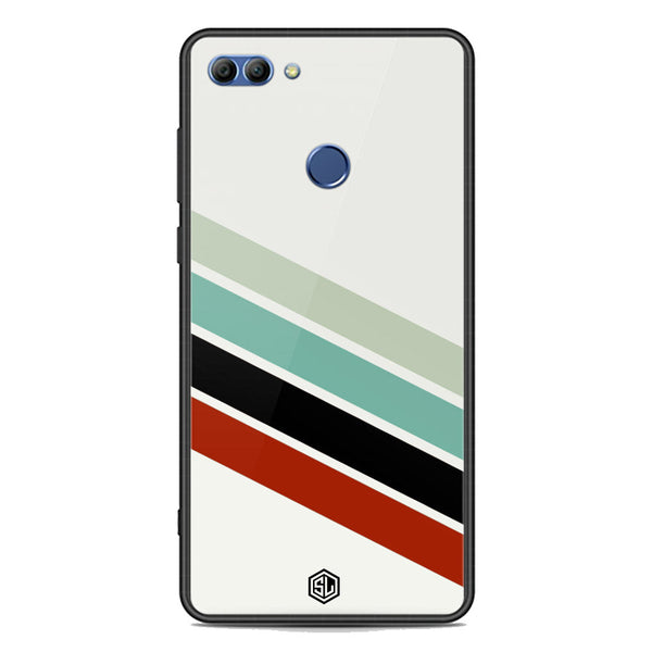 Retro Stripes Series Soft Phone Case - Premium Glass Case - Huawei Y9 2018