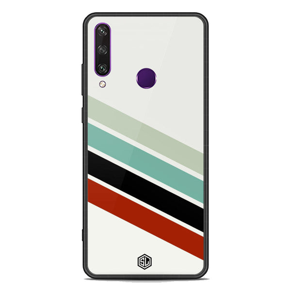 Retro Stripes Series Soft Phone Case - Premium Glass Case - Huawei Y6p