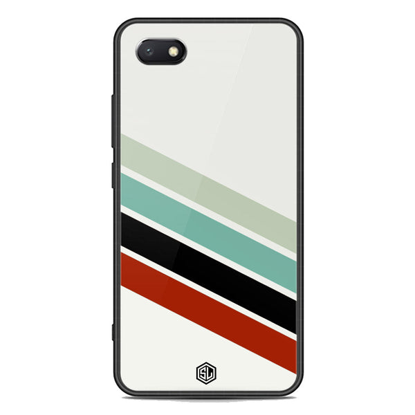 Retro Stripes Series Soft Phone Case - Premium Glass Case - Huawei Y5 Prime 2018