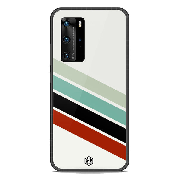 Retro Stripes Series Soft Phone Case - Premium Glass Case - Huawei P40 Pro