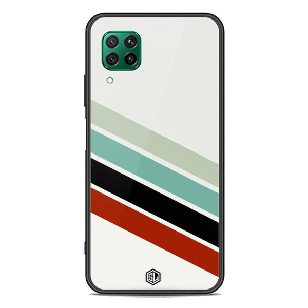 Retro Stripes Series Soft Phone Case - Premium Glass Case - Huawei P40 lite
