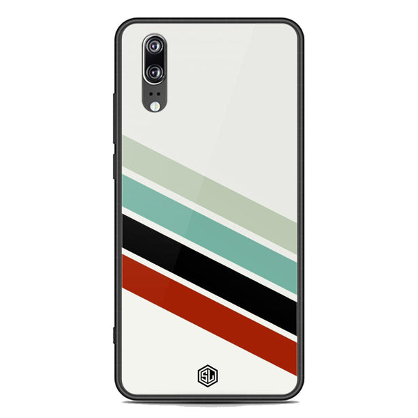Retro Stripes Series Soft Phone Case - Premium Glass Case - Huawei P20
