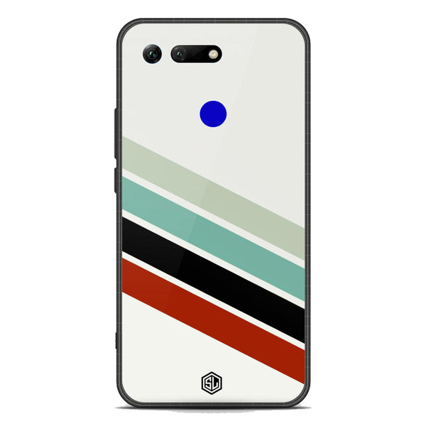 Retro Stripes Series Soft Phone Case - Premium Glass Case - Huawei Honor View 20