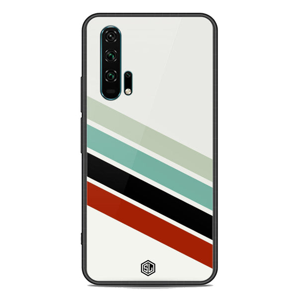 Retro Stripes Series Soft Phone Case - Premium Glass Case - Honor 20 Pro