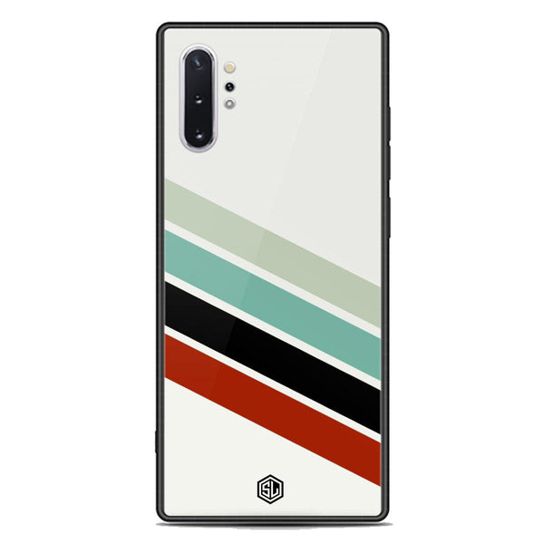 Retro Stripes Series Soft Phone Case - Premium Glass Case - Samsung Galaxy Note 10 Plus