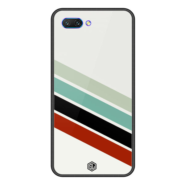 Retro Stripes Series Soft Phone Case - Premium Glass Case - Huawei Honor 10