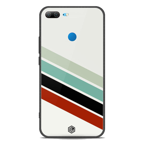 Retro Stripes Series Soft Phone Case - Premium Glass Case - Huawei Honor 9 Lite