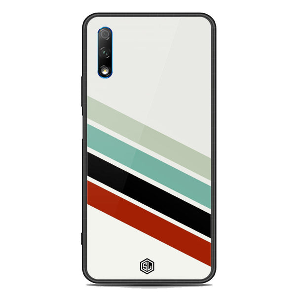 Retro Stripes Series Soft Phone Case - Premium Glass Case - Honor 9x