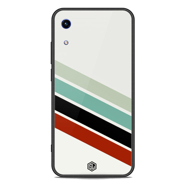 Retro Stripes Series Soft Phone Case - Premium Glass Case - Huawei Honor 8A