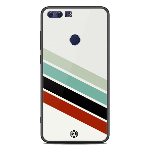 Retro Stripes Series Soft Phone Case - Premium Glass Case - Huawei Honor 8