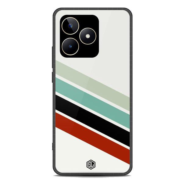 Retro Stripes Series Soft Phone Case - Premium Glass Case - Realme C53