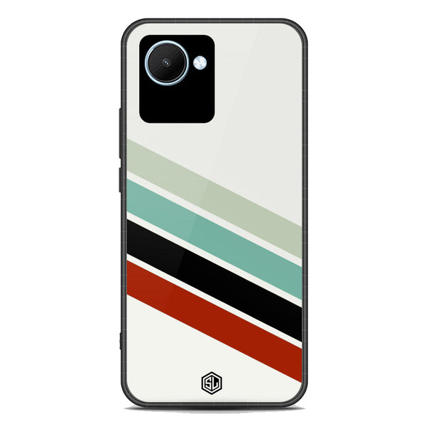 Retro Stripes Series Soft Phone Case - Premium Glass Case - Realme C30